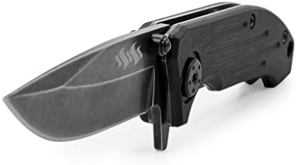 Нож Kuuma Camco Производство 51912, Сгъваема 6-1 / 2 , Закрит 3-5 / 8, с пружинным на стена, Черен, Един размер