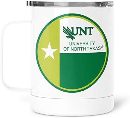 greeklife.store Пътна чаша Университета на Северен Тексас от неръждаема стомана 13 грама (University of North Texas 1)