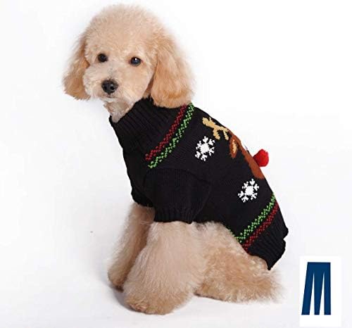 Коледен Пуловер за кучета Mikayoo, Коледа Пуловер за домашни любимци, Празнични Пуловер за котки, Палто с Лък за студеното време, Празничният Пуловер за малки кучета ил