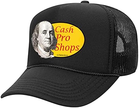 Мъжки окото шапка за шофьор на камион Cash Pro Shops - Ниска Премия Тулья - Един размер, закопчалката на бутоните