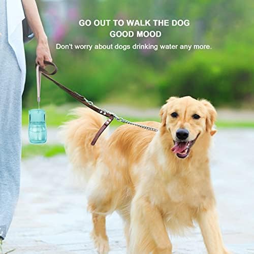 AIKIDS Преносима Бутилка за вода за Кучета - Сгъваема Диспенсер за вода за Кучета | Запечатани и Храни Пластмасова Бутилка за