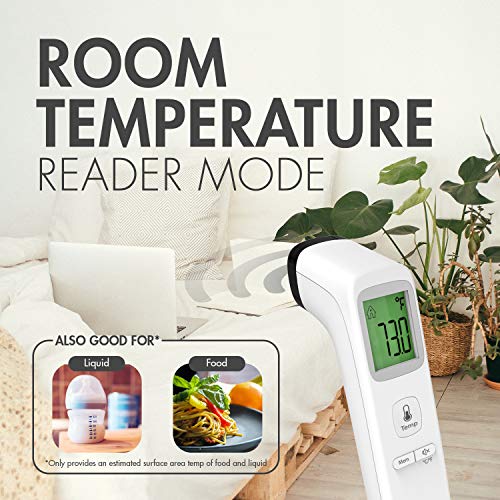 Безконтактен термометър за челото Tenergy за деца и възрастни, Безконтактен Инфрачервен термометър с мигновен резултат