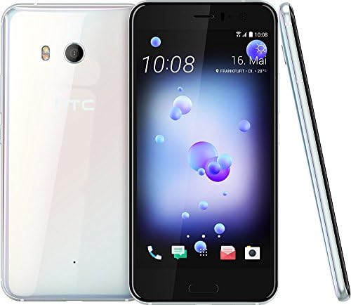 Смартфон HTC U11 с две SIM-карти 64 GB (само за GSM, без CDMA) с фабрично разблокировкой 4G / LTE (Ice White) - Международната