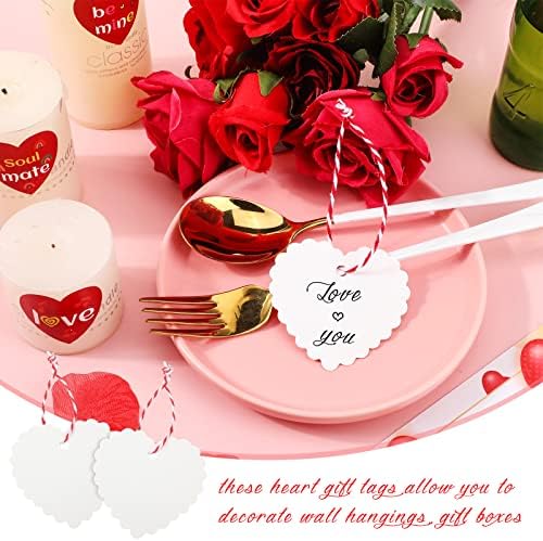 300 Броя Подарък Бирок в Свети Валентин е форма на Сърце от крафт-хартия, Етикети, Подвесная Издател, Подвесное
