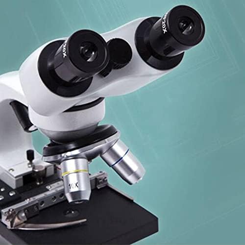 MKXF Детски Микроскоп с Бинокъла на Оптичен Микроскоп, Домакински играчки за деца, Определени за научен експеримент за студенти, Биологичен комплект (Размер: 10000 X)