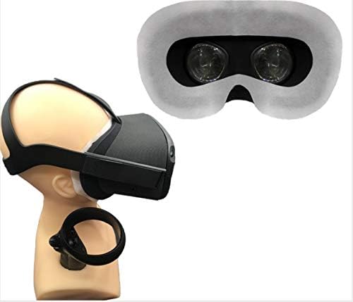 Отнася за VR-маска за очи марка Oculus, за Еднократна употреба носи етикет за услугата маска за очи с фиксиране на велкро за слушалки виртуална реалност Oculus - (50 бр) Бял