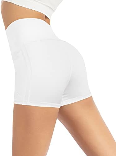 Дамски Байкерские шорти MIRITY Athletic за Йога - 4 опаковки За тренировки, Волейболни Шорти от Ликра с висока