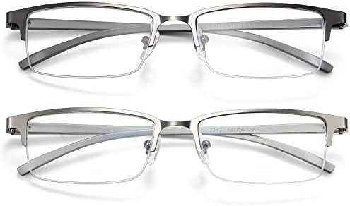 Gaoye, 2 опаковки очила за четене, Мъжки и женски, блокиране на синята светлина, за четене, със защита от ултравиолетови отблясъци,