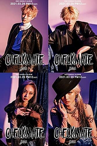 K-POP CHECKMATE 2-ри Сингъл от албума [YOU] CD + Книга с 60 страници + Пощенска картичка + Маркер + Стикер в запечатан формата