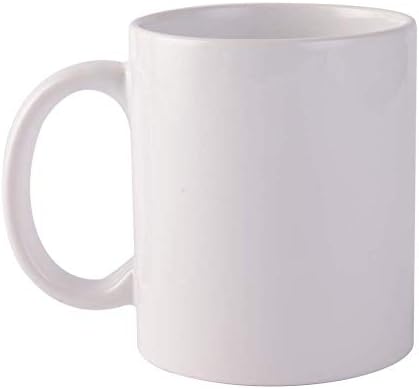 SFS ЗАГОТОВКИ от 2 части Бяла Керамична Чаша за чай и кафе 11 унции (9,5 x 8 см) Теплопередача Сублимационный Оцветител