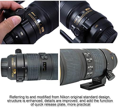 iShoot Подобряване на 68-мм пръстен за закрепване на обектива до штативу за Nikon AF-S 300mm F/4E PF ED VR и Nikon AF-S 70-200 mm F/ 4G ED VR с быстроразъемной плоча ARCA-Swiss Fit за топка на главата мон