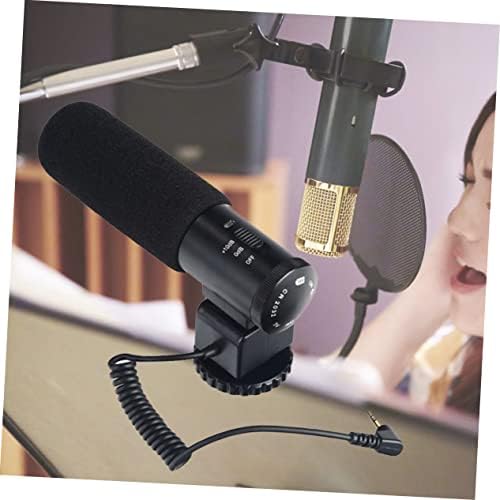 Микрофон камера SOLUSTRE Микрофон за камера Микрофон с Шумопотискане за интервю Микрофон за интервю DSLR Микрофон за