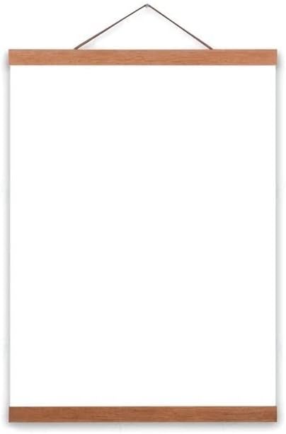 Рамка за изготвяне на NarcNton Дървена Закачалка за плакати Снимка Магнитна Рамка Снимка на Четири Печат Върху Платно Монтиране на украса за дома на Художника (Цвят: 01,