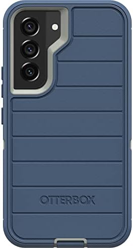 Калъф OtterBox Defender с клипс за колан / стойка за Samsung Galaxy S22 (НЕ Plus / Ultra) в търговията на дребно опаковки - Антимикробный - Fort Blue