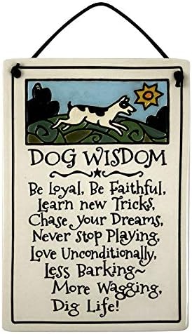 Керамична Плоча с цитат Куче на мъдростта на модерни Майстори, 7 Инча, американско производство