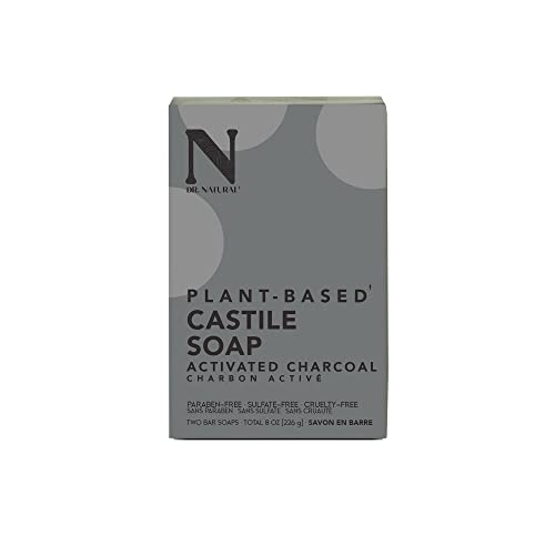 Сапун Dr. Natural с активен въглен, с 4 грама, 4 опаковки по 2 парчета, само на 8 блокчета, Произведени от кокосово и маслиново