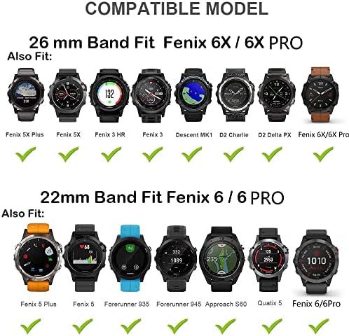 SKM 22-26 мм и Каишка за часовник Garmin Fenix 6X6 Pro 5X5 Plus 935 945 Smart-Силиконов часовник гривна Fenix