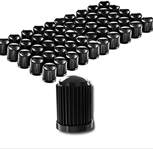 Капачки за вентили гуми (100 броя в опаковка) Черен, Универсални Капачки штоков за леки автомобили, джипове, мотори, Камиони,