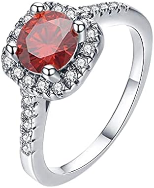 2023 Нови идеи за подаръци, бижута луксозни диаманти, бяло пръстен, обручальный камък, пръстен ръчно изработени, мъжка мода (розово злато, 10)