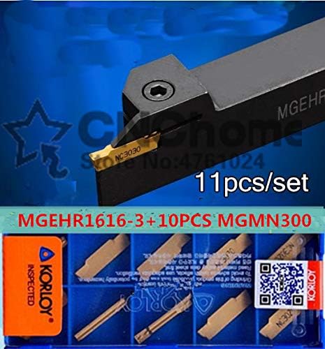 FINCOS MGEHR1616-3 1 бр. + 10 бр. MGMN300-M = 11 бр./компл. Инструменти за струговане с ЦПУ за обработка на стомана