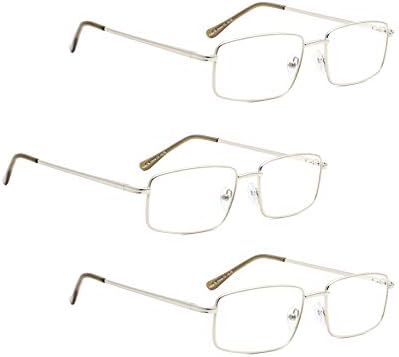 LUR 7 Опаковки очила за четене без рамки + 3 опаковки на метални очила за четене (общо 10 двойки ридеров + 3,50)