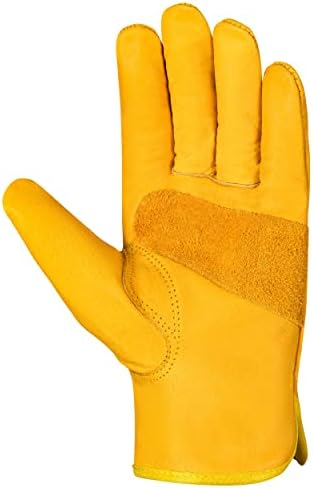 Кожени работни ръкавици SIXPO Опаковка от 3 Двойки, Складови И Строителни Ръкавици за Мъже И Жени, Работни Ръкавици