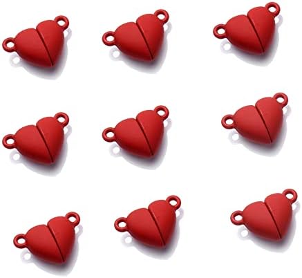 10 двойки Магнитни Застежек във формата на Сърце за Бижута направи си САМ Makng Ръчно изработени Аксесоари Конвертор