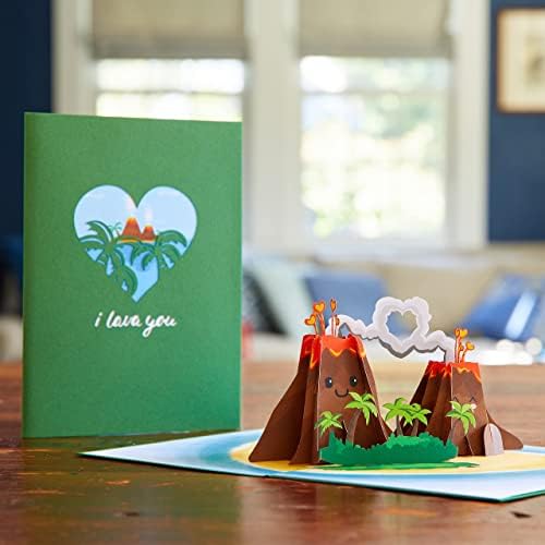 Всплывающая Картичка Lovepop обичам те, Поздравителна Картичка 5x7-3D Картичка за мама и татко, Всплывающая Картичка за годишнината