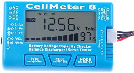 KNACRO CellMeter 8 Проверка на капацитета на батерията Баланс Разрядник Серво Тестер С подсветка
