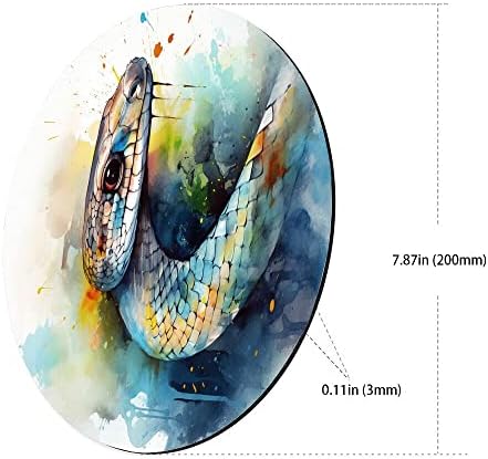 Игри Кръгла подложка за мишка SHENCANG BLUE с дизайнерски повърхността на Змия Кобра Art-41 за подобряване на точността
