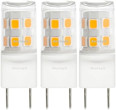 Anyray (3)-Преносими led лампи G8 за Maytag Whirlpool JennAir Samsung Microwave Light 4713-001165 (мек бял 3000 До)