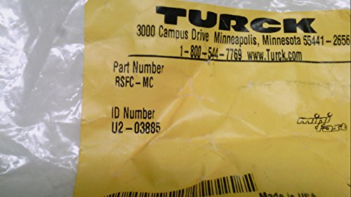 Turck Rsfc-Mc - Опаковка от 2 теми - Прахоустойчив, калъфче, Мини-Мъниче Rsfc-Mc - Опаковка от 2 теми -