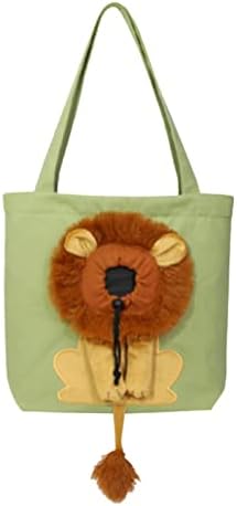 Чанта за Пренасяне на домашни любимци През Рамото си, Пътна чанта, Холщовая чанта с дръжка, с изображение на Лъв,