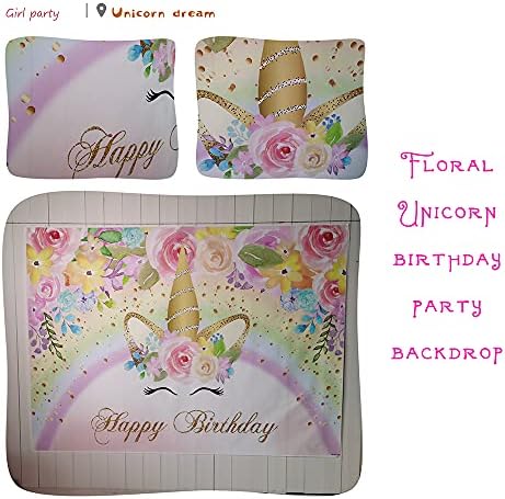 Фон за Снимки Момиче Еднорог Банер за Парти в чест на рождения Ден на Принцеса Сладък Пони Декорация от Цветна