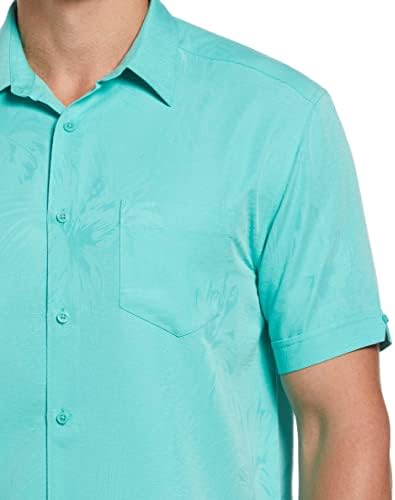 Стандартна мъжка риза Cubavera с Къс ръкав, в два цвята Риза на цветчета и Един джоб