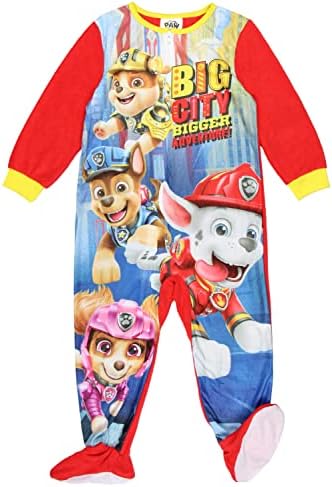 Пижамный костюм за деца Nickelodeon Paw Патрул за момчета Big City Bigger Adventure One Piece Footsie