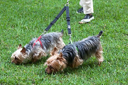 2PET Двойна Каишка за кучета, Регулируем Съединител за каишка, без entanglements - Идеалното Удължаване на каишка