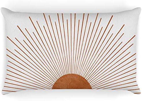 Луксозна Абстрактна Калъфка в стил Бохо от слънцето 12 × 20 Модерно Изкуство Средата на века, Украса за Зори