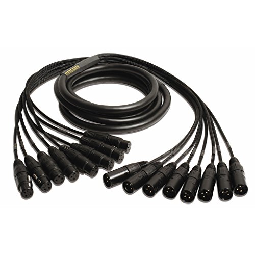 Аудио кабел-змия Mogami Gold 8 XLR-XLR-20, 8-канален газа, XLR конектор към XLR-штекеру, Златни контакти, Директни конектори, 20 метра