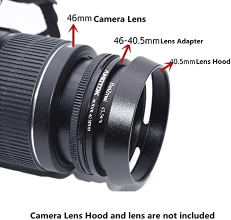адаптер за обектив на камерата от 46 мм до 40,5 мм, Преходни пръстен с понижаващ пръстен на филтъра от 46 мм до 40,5 мм, Съвместим