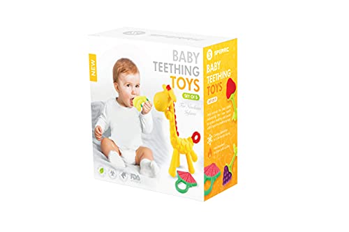 Детски играчки за никнене на млечни зъби за новородени (5 опаковки), безопасни за замразяване, не съдържа BPA