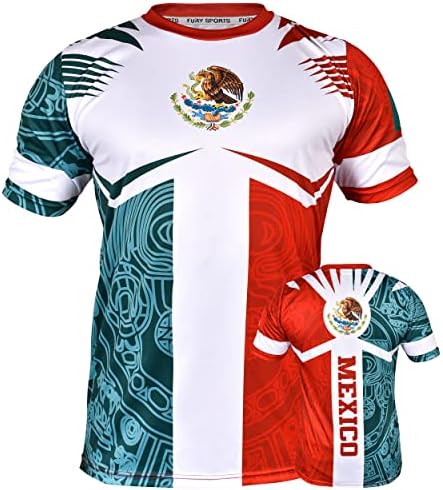 Fury Jersey de Mexico за Жени, Мексиканска Риза за Мъжете, Футболна Фланелка Camiseta de Futbol Mexicana, Риза Унисекс/Mujer/Hombre/Мъжки