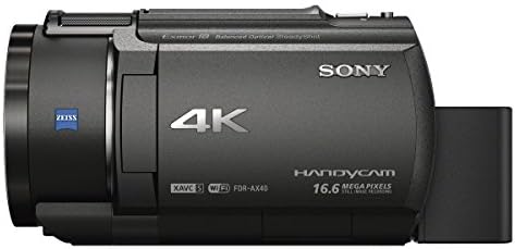 Видеокамера Sony 4K Handycam 20x Оптично FDR-AX40-B (черен)