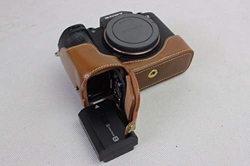 Изкуствена Кожа Половината Камера Калъф Чанта за Sony Alpha Alpha ILCE-9 A9 A7III A7RIII A7 III