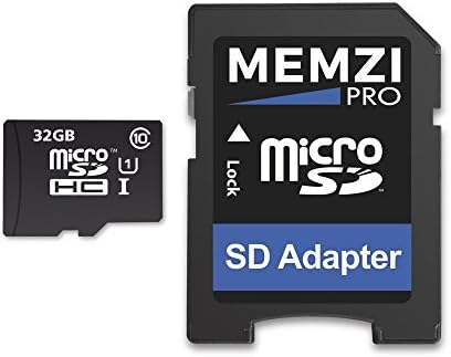 MEMZI PRO 32GB Class 10 90 MB/s. Карта памет Micro SDHC карта с адаптер за SD за мобилни телефони на LG от серията K10