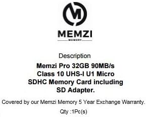 MEMZI PRO 32 GB Class 10 90 MB/s. Карта памет Micro SDHC карта с адаптер за SD за мобилни телефони ZTE Axon 7 Mini, Axon 7,