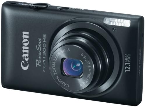 Цифров фотоапарат Canon PowerShot ELPH 300 HS е с резолюция от 12,1 Мегапиксела (черен)