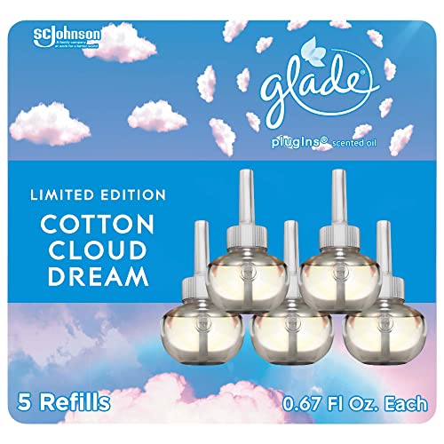 Освежители за въздух Glade PlugIns Пълнители, Ароматни и Етерични масла за дома и банята, Cotton Cloud Dream,