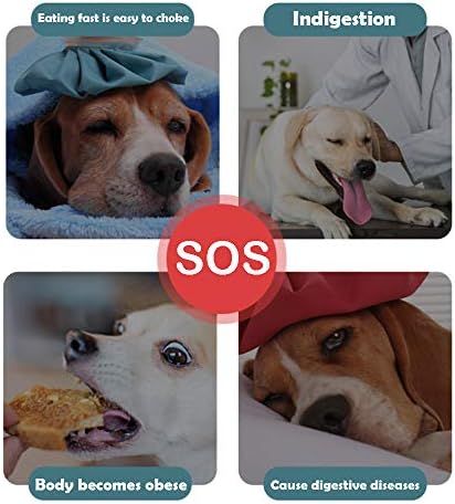 CAISHOW Купа за кучета с бавно хранене, Предотвращающая Преглъщане, Здравословно Хранене, Интерактивна, Предотвращающая