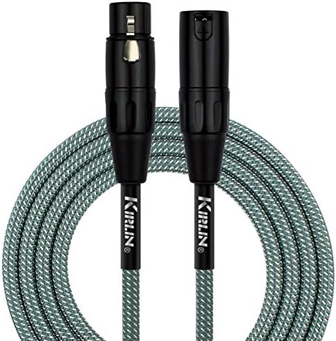 Микрофон кабел KIRLIN Кабел, Маслинено-зелен, 20 фута (MFMW-270-20 ФУТА/OL)